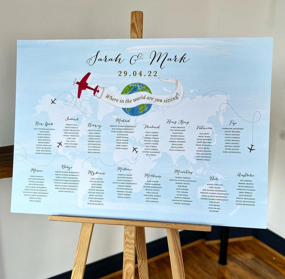 Where in the World Table Plan