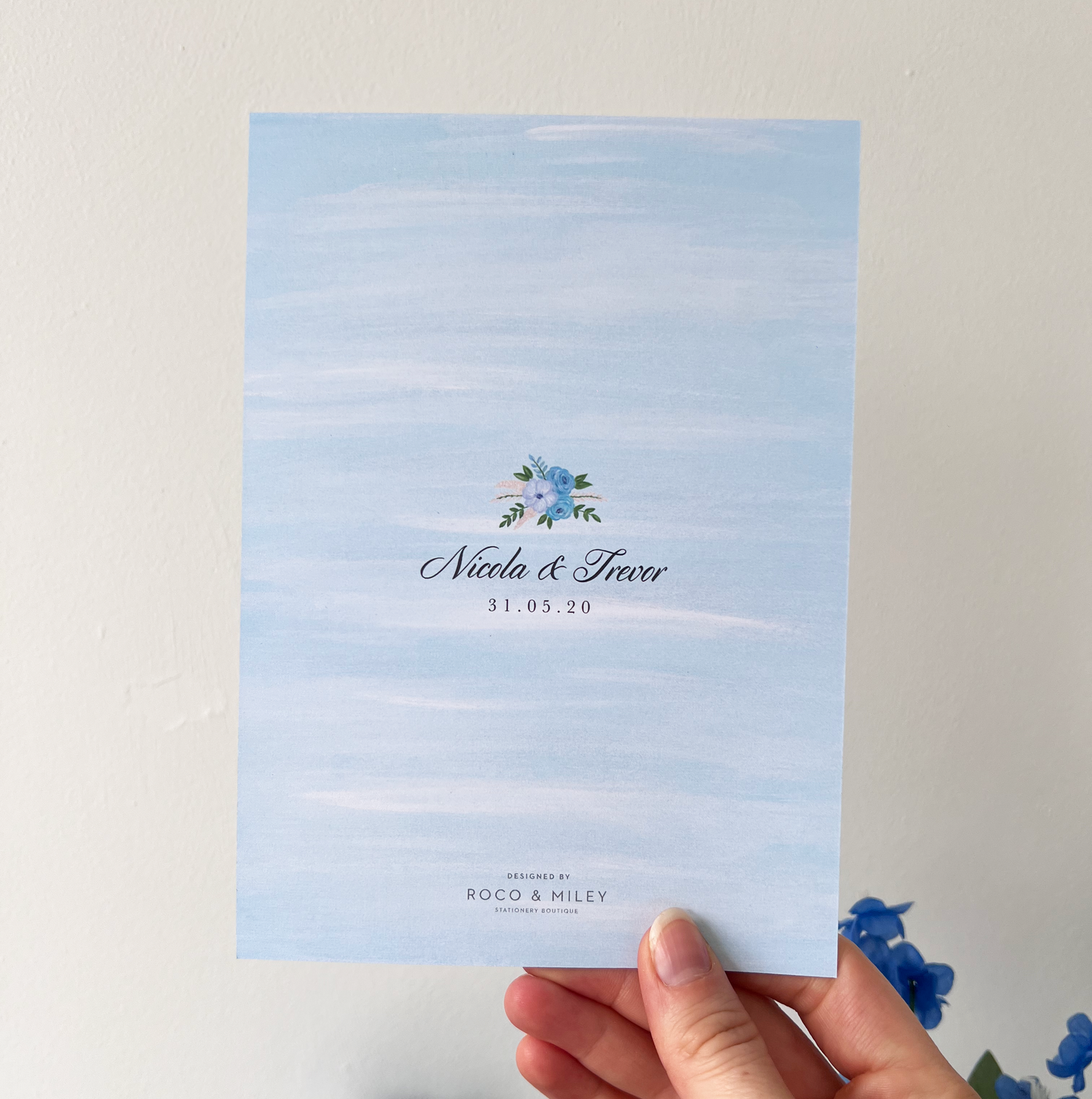 Ballymagarvey Village Wedding Invitation (Flat card)