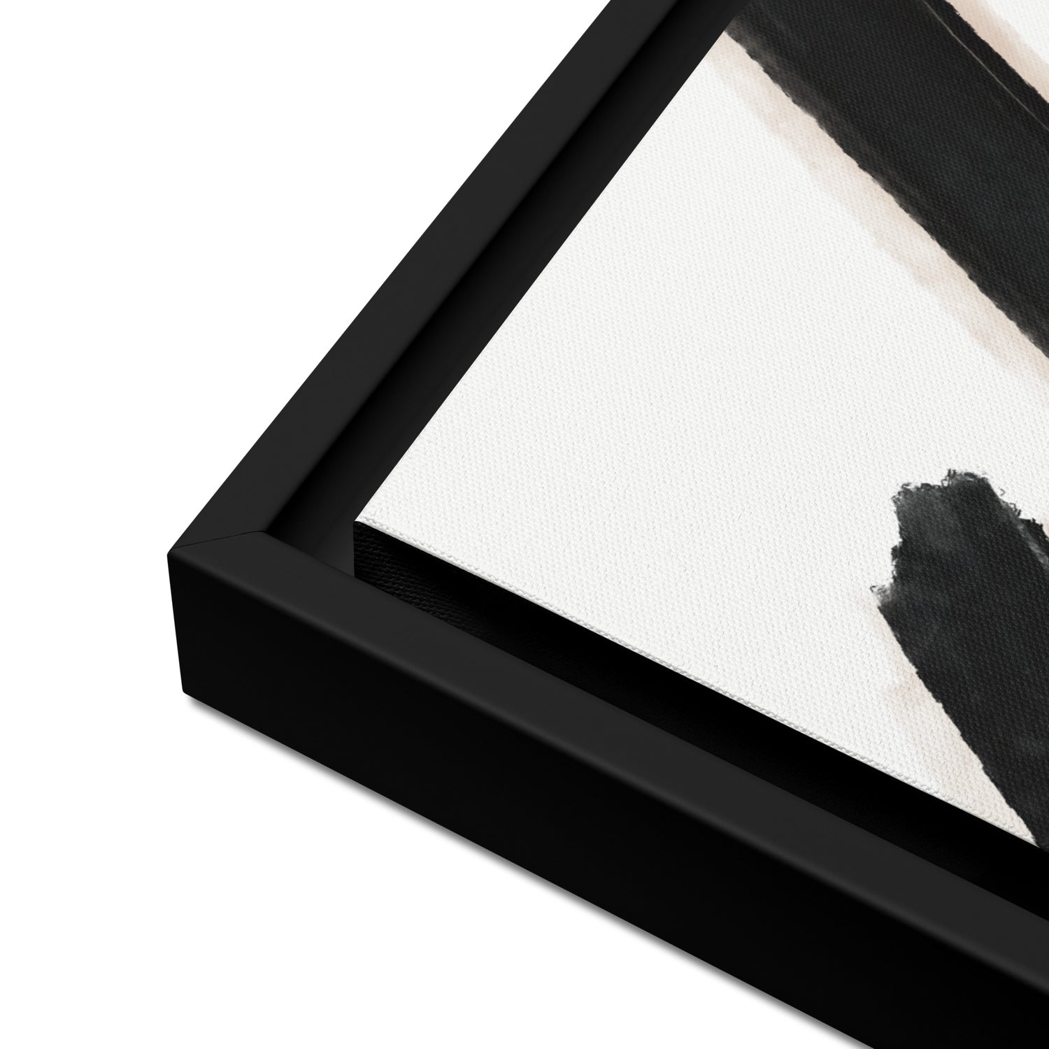 Noir Lines V2 Framed canvas