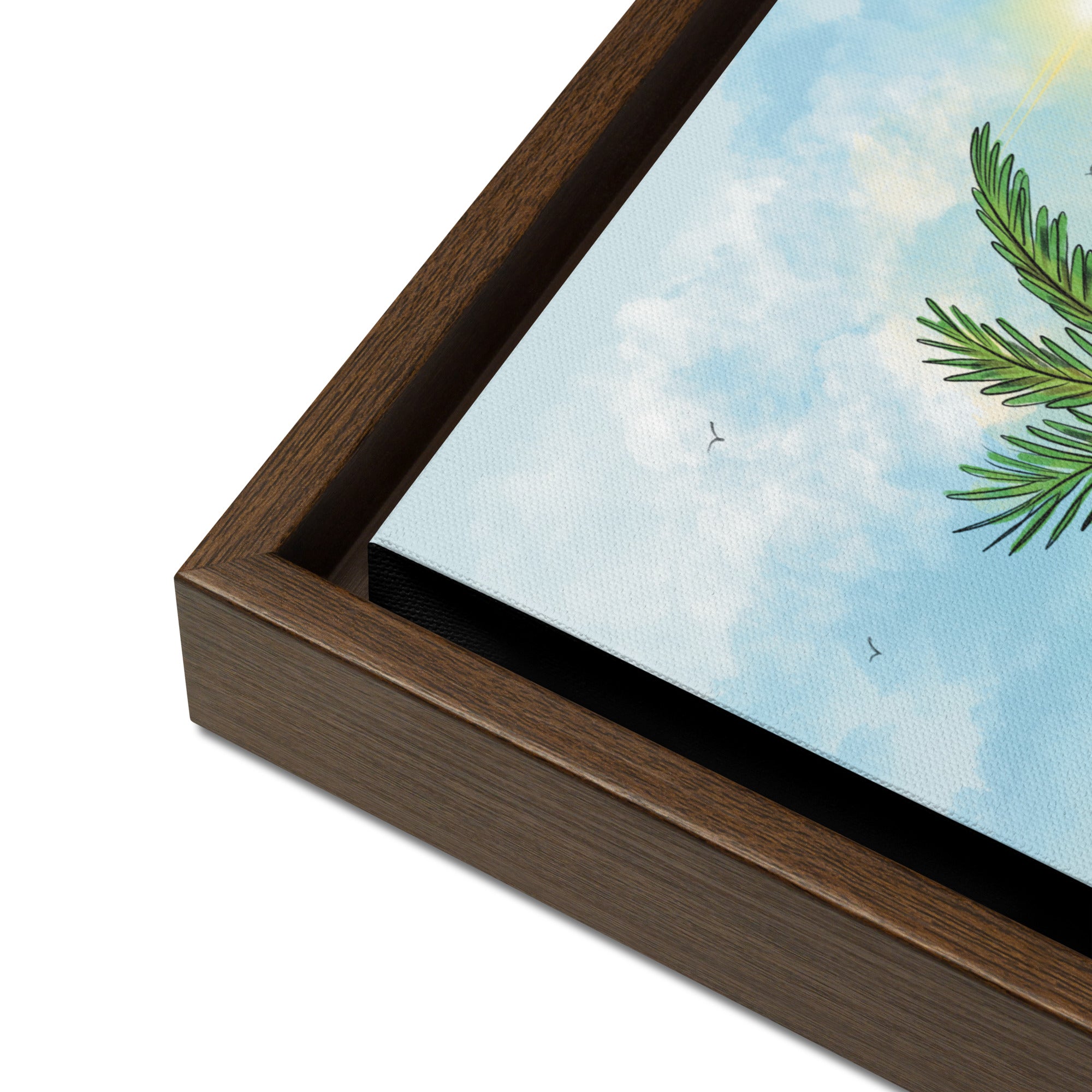 Palm Beach Framed Canvas