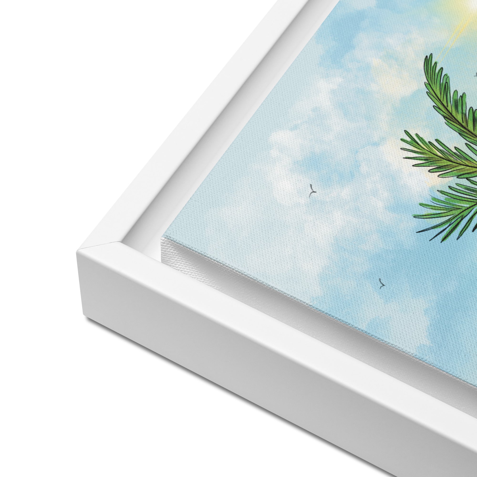 Palm Beach Framed Canvas