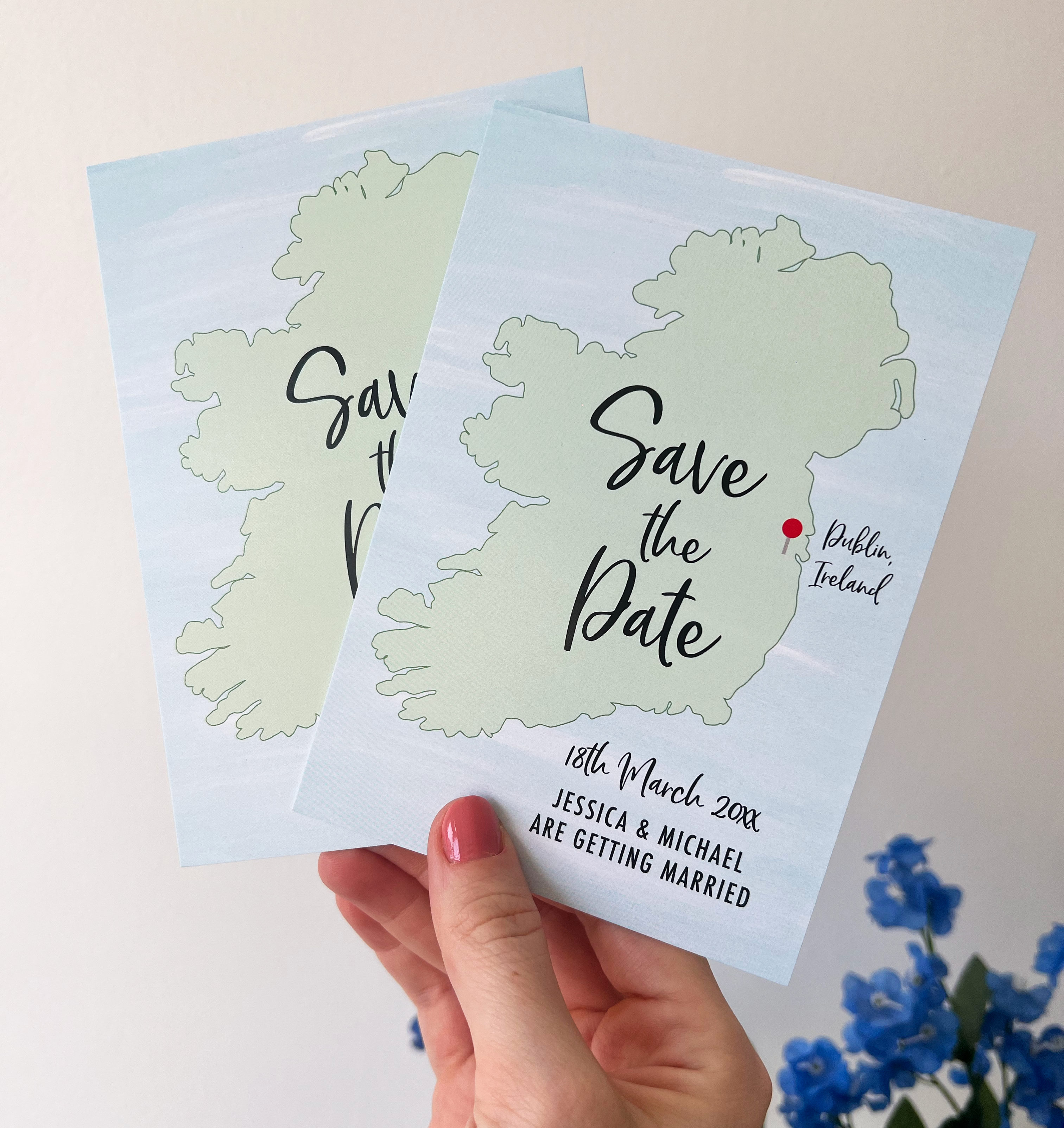 Map of Ireland Save the Date