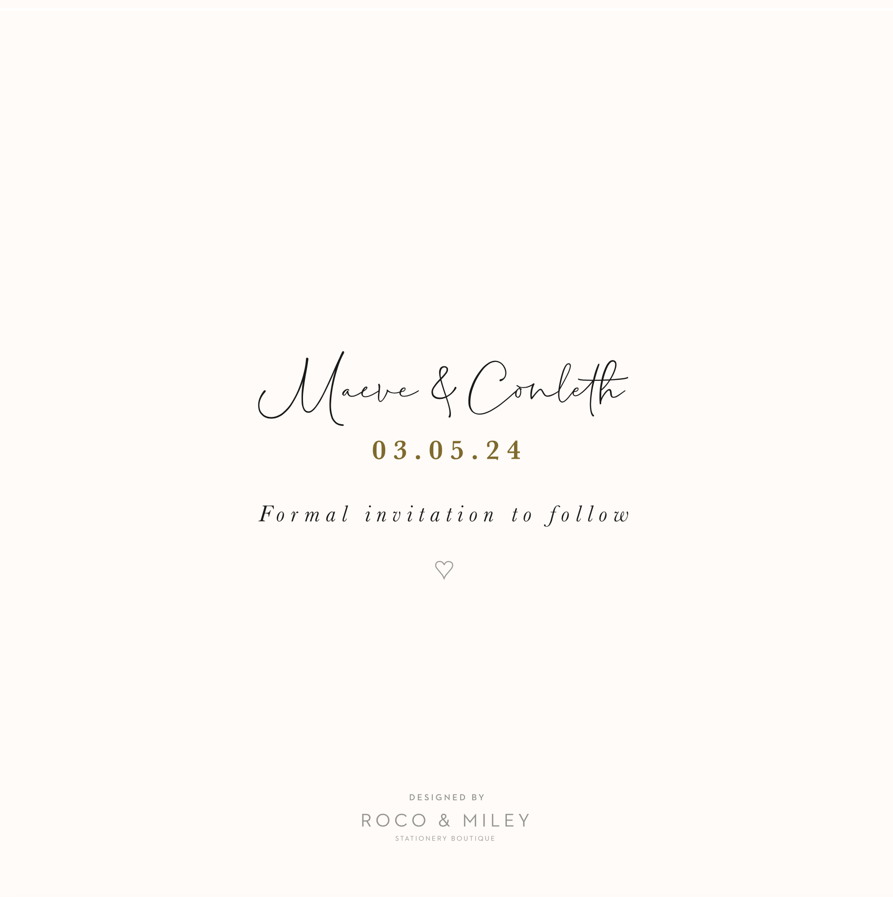 The Merchant Hotel Belfast Save the Date