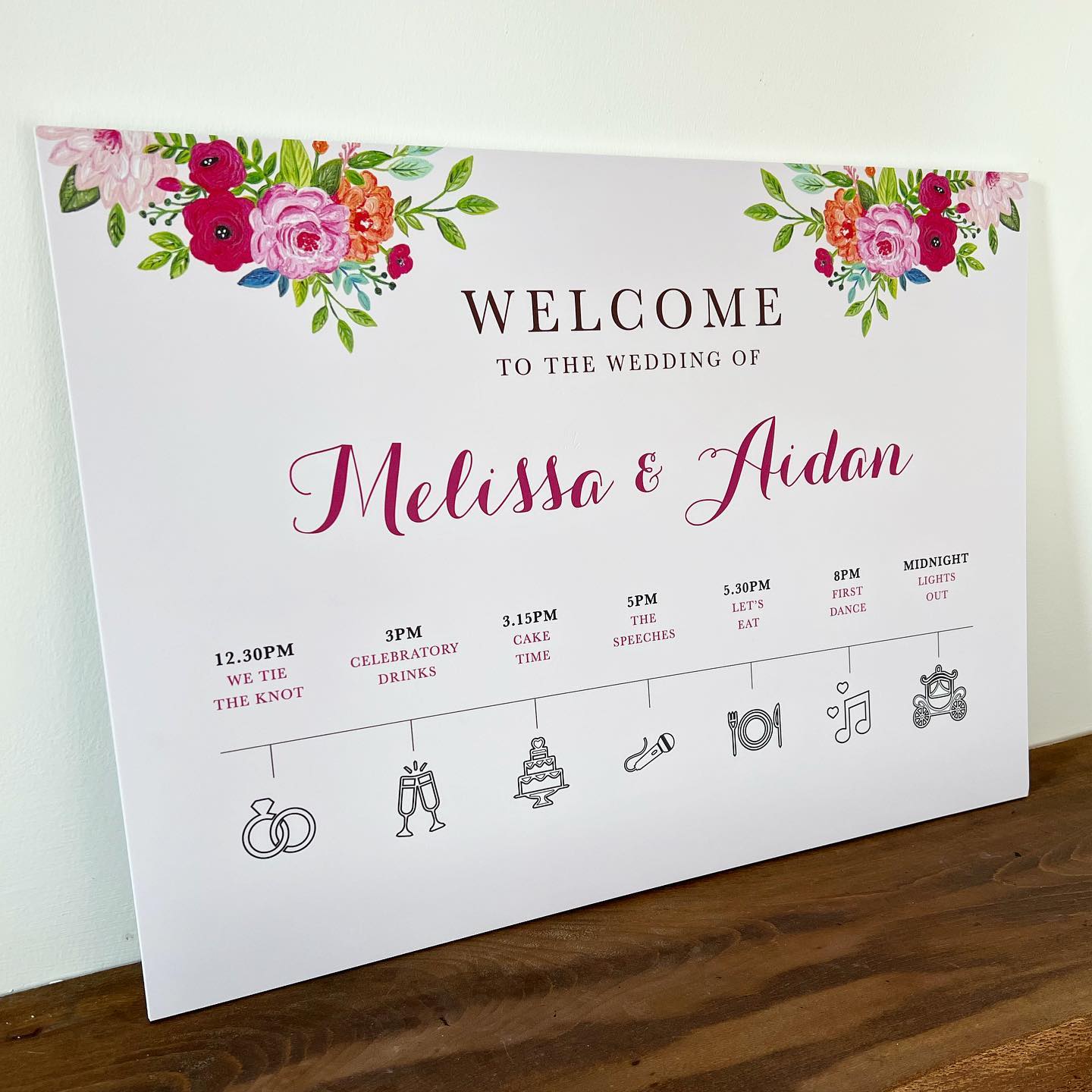 Wild Rose Timeline Board