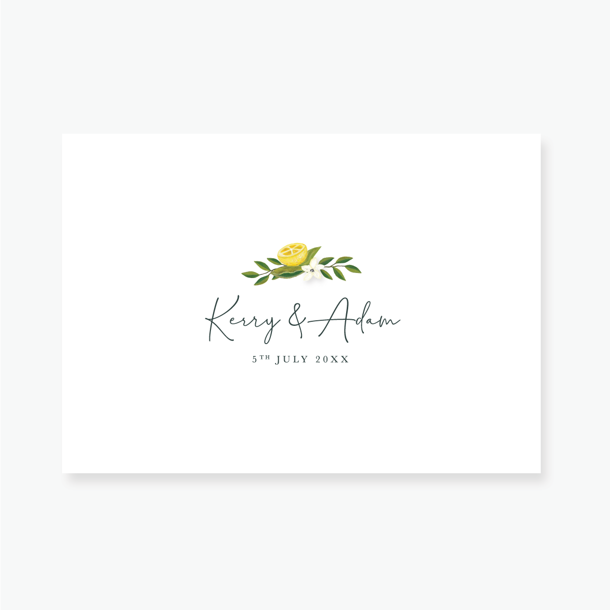 Lemon Garden Enclosure Card