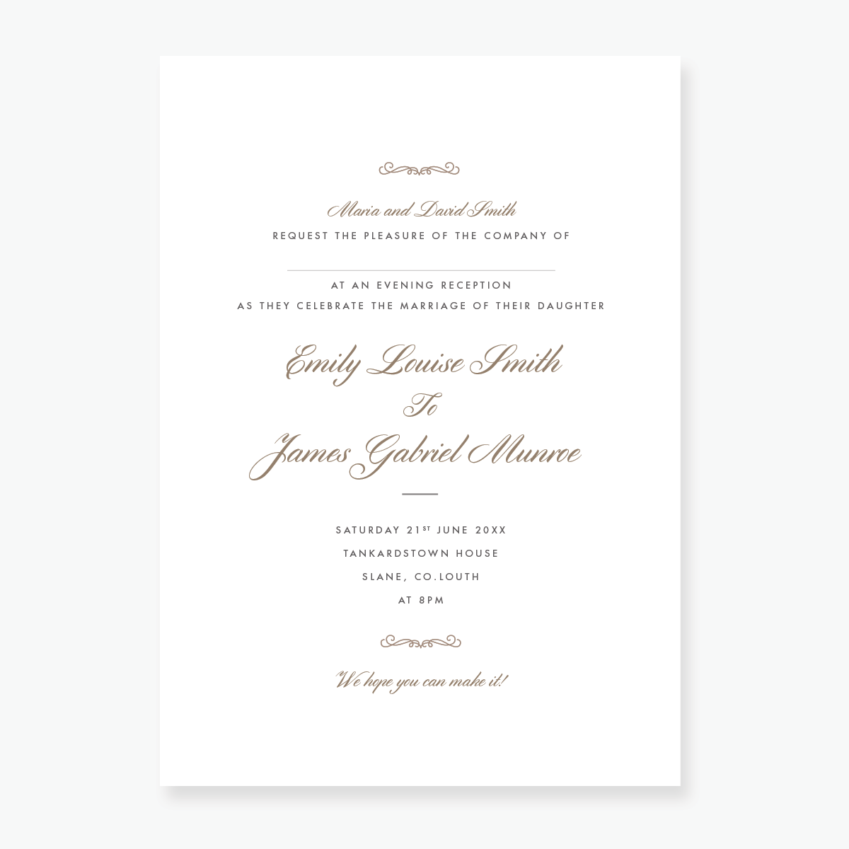 Luxe Evening Invitation