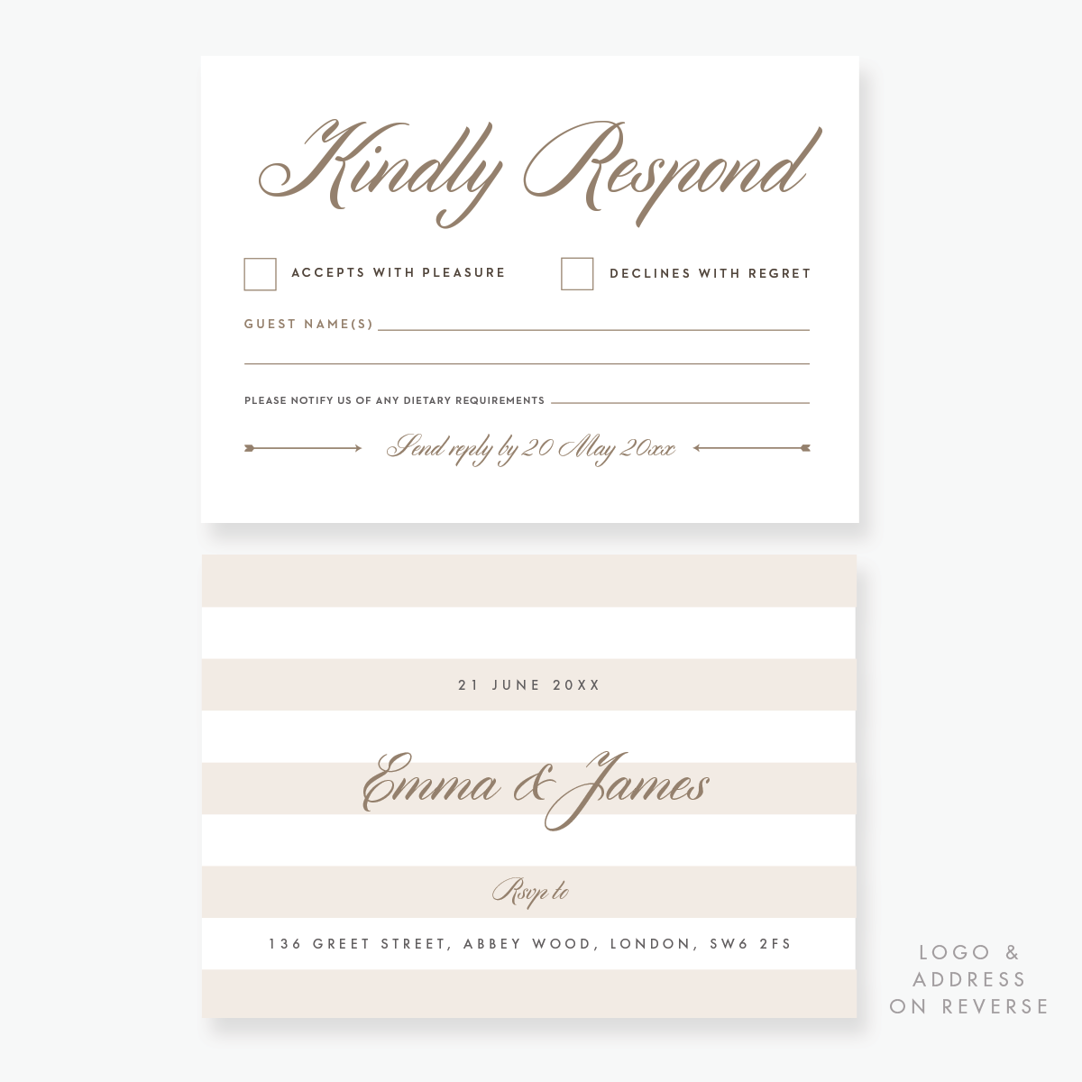 Luxe RSVP Card