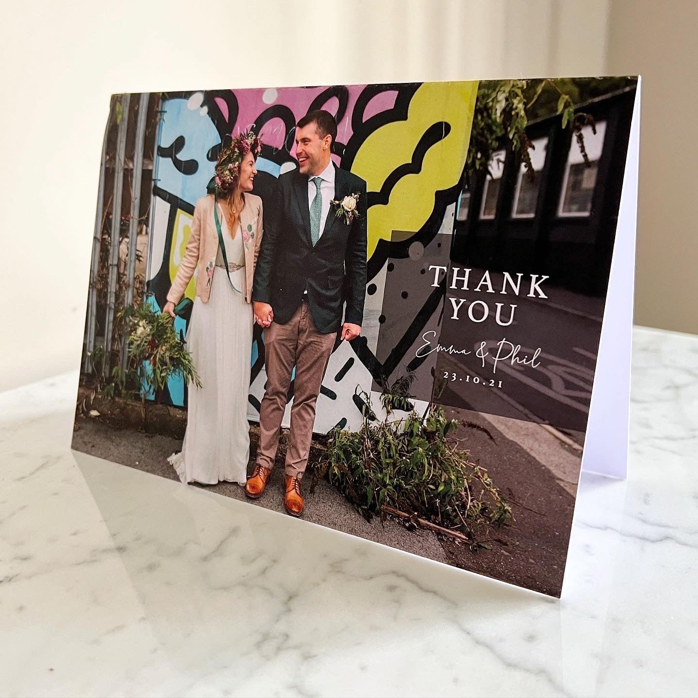 Wedding Photo Thank You Card (Folded)