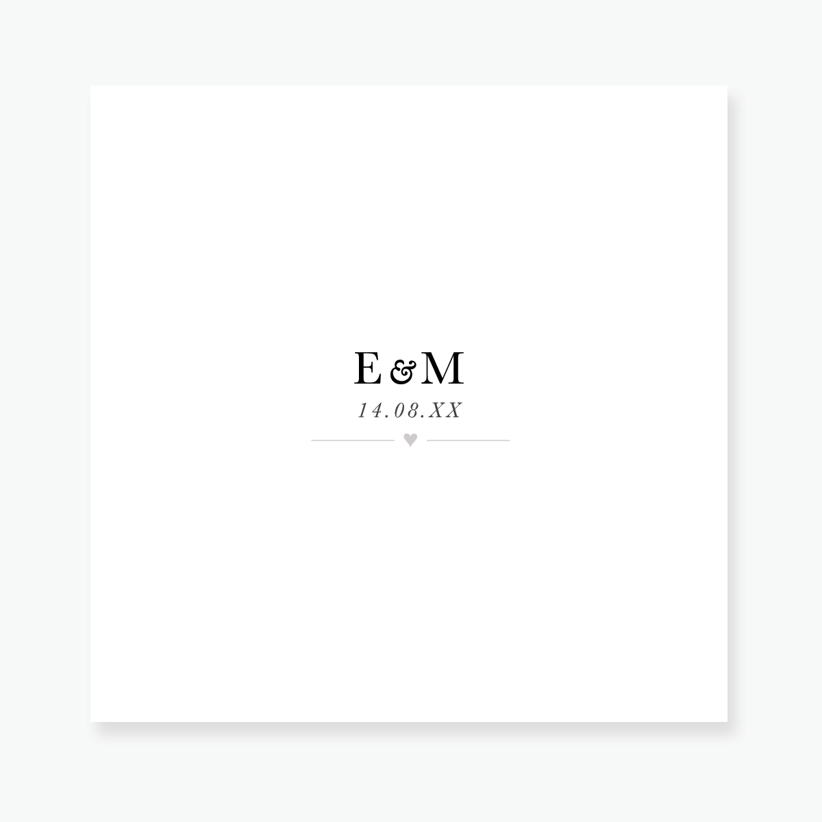 Just My Type Save the Date Card