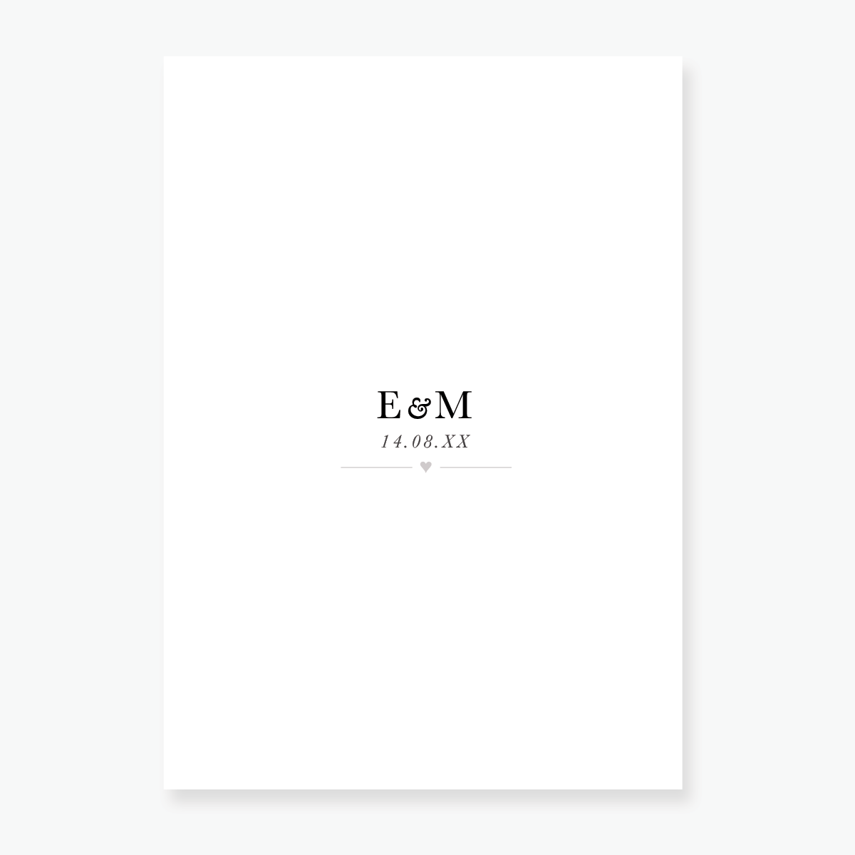 Just My Type Wedding Invitation