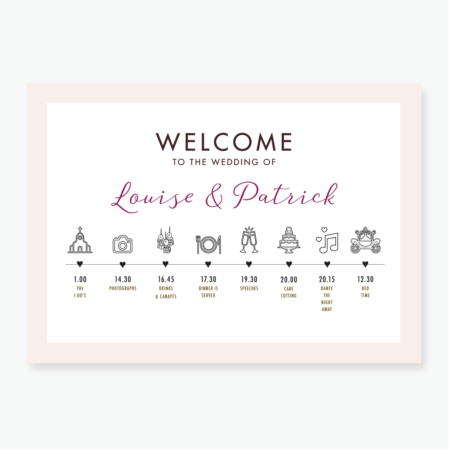 Neutral Timeline Board