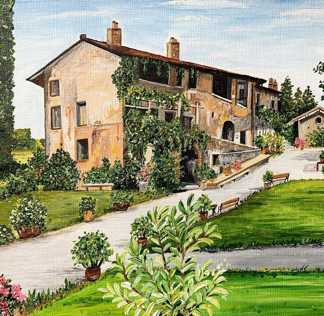 Borgo di Tragliata Original Painting