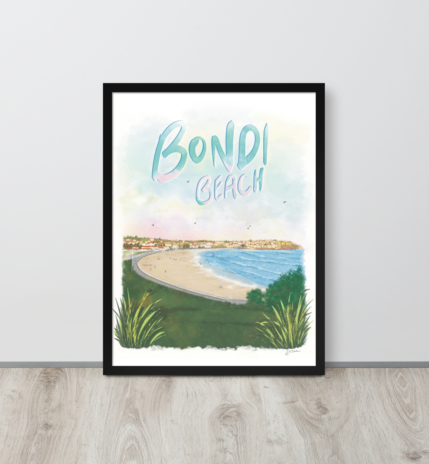 Bondi Beach Sydney Framed Art Print