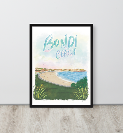 Bondi Beach Sydney Framed Art Print