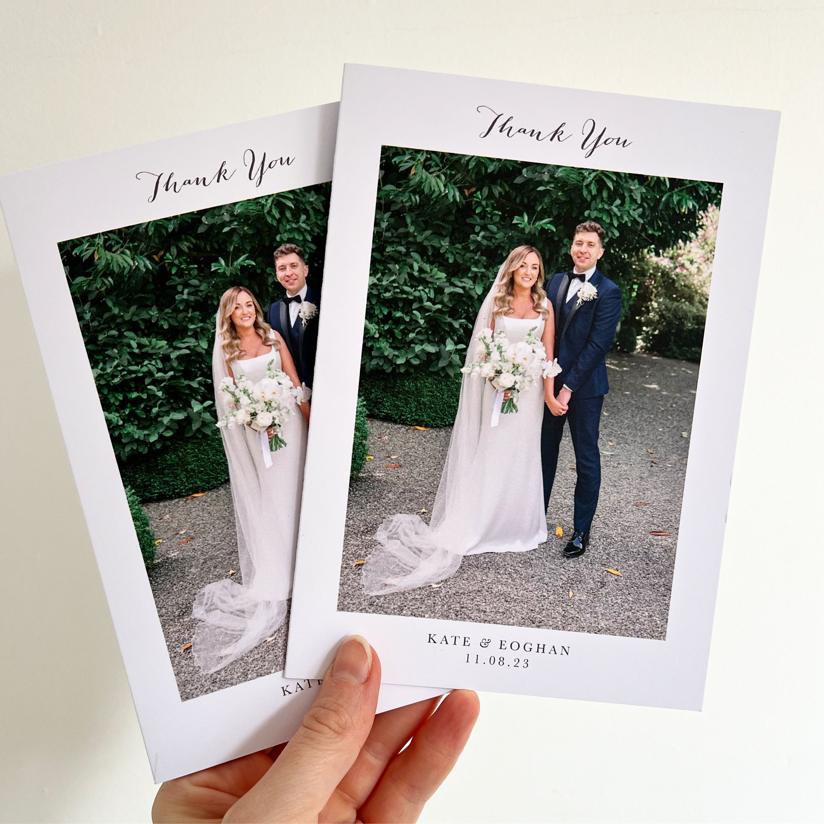 Wedding Photo Thank You Card (Folded)