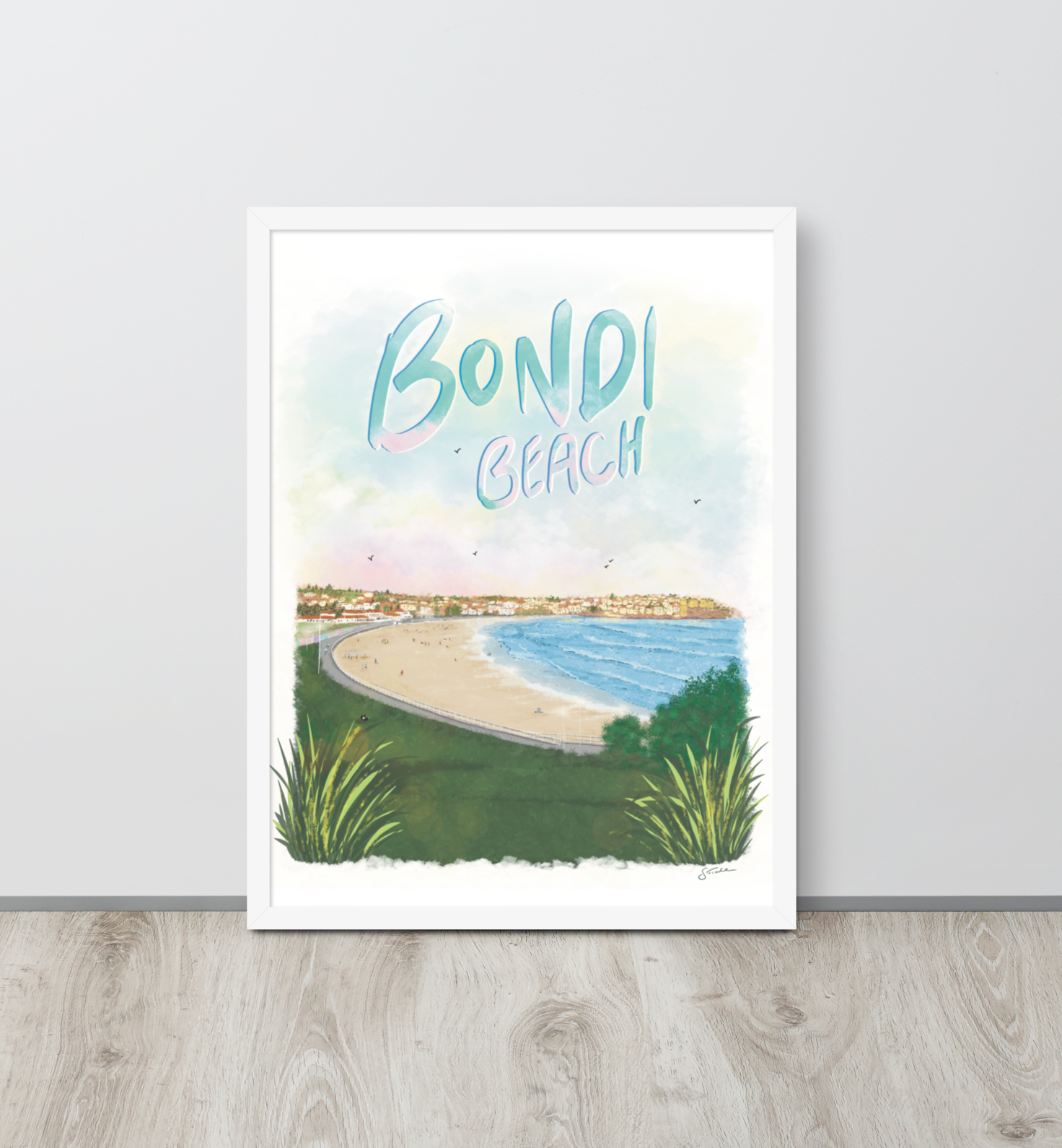 Bondi Beach Sydney Framed Art Print