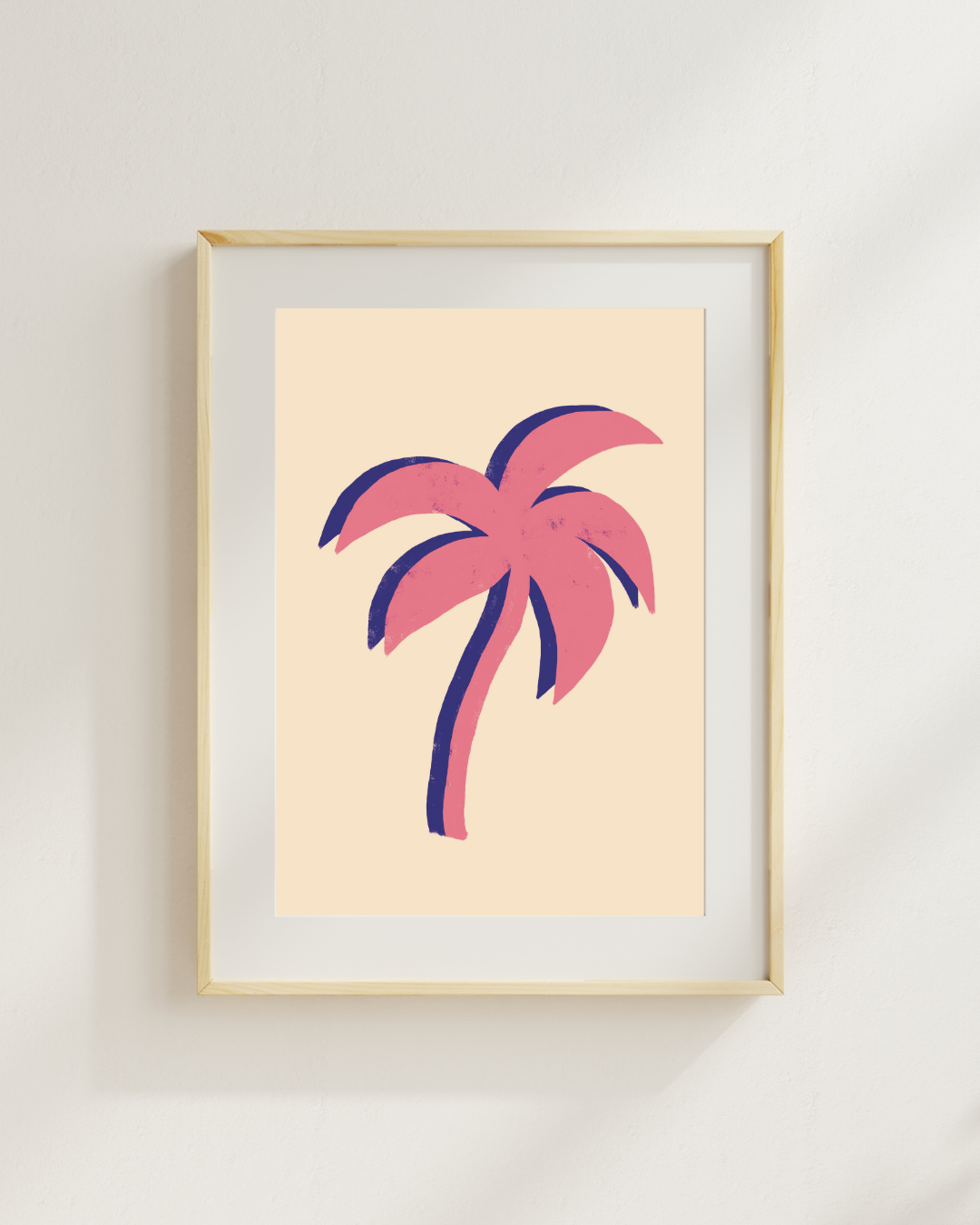 Pink Palm Tree Print