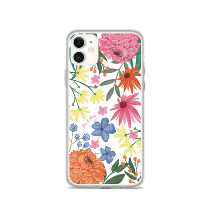 Wildflower - Clear Case for iPhone