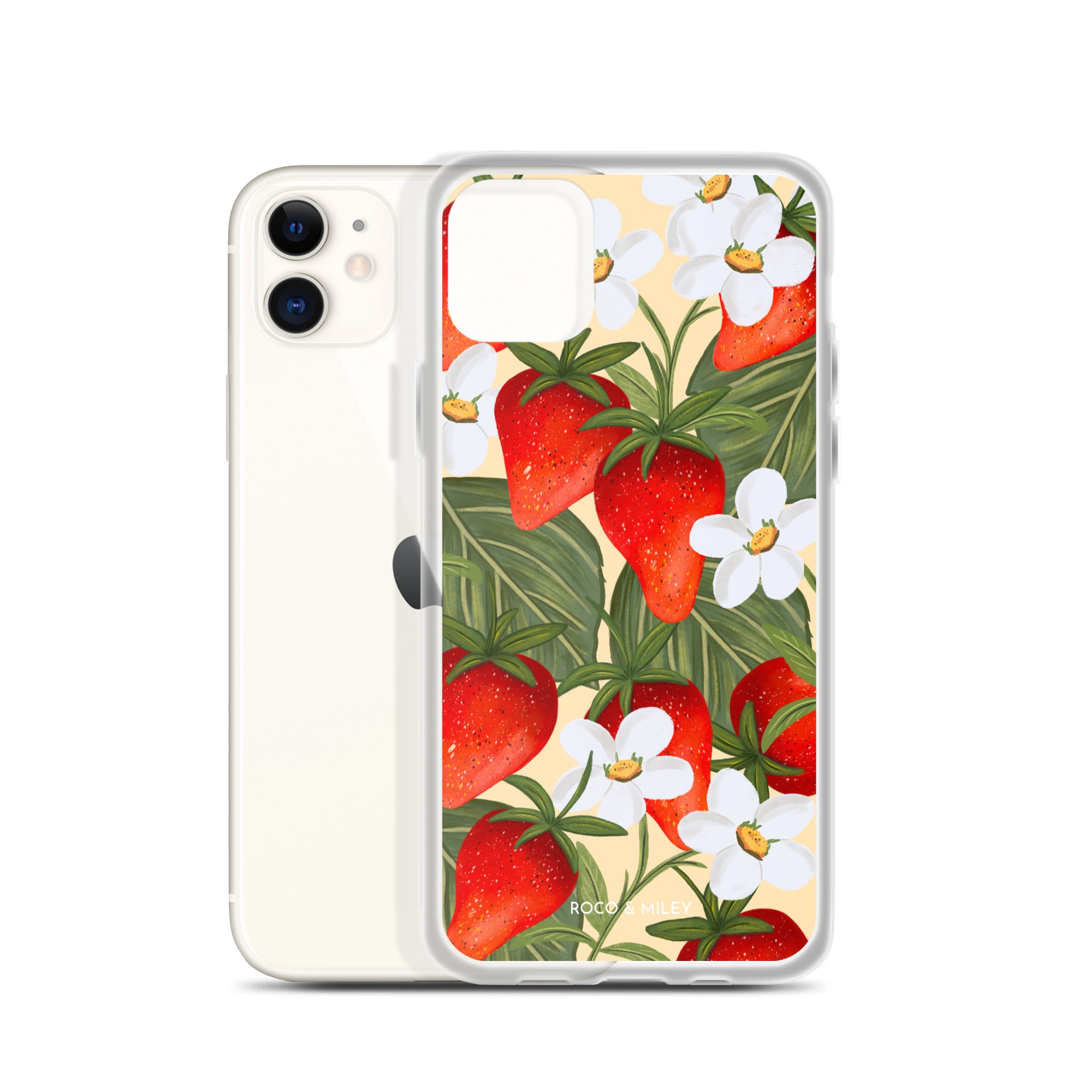 Strawberry Fields - Clear Case for iPhone