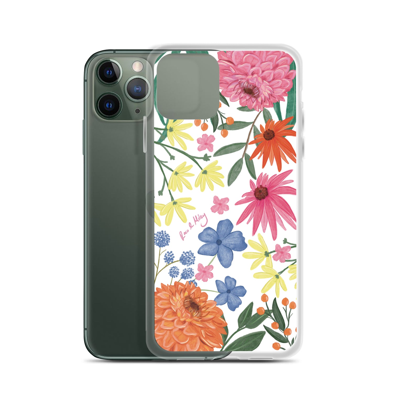 Wildflower - Clear Case for iPhone