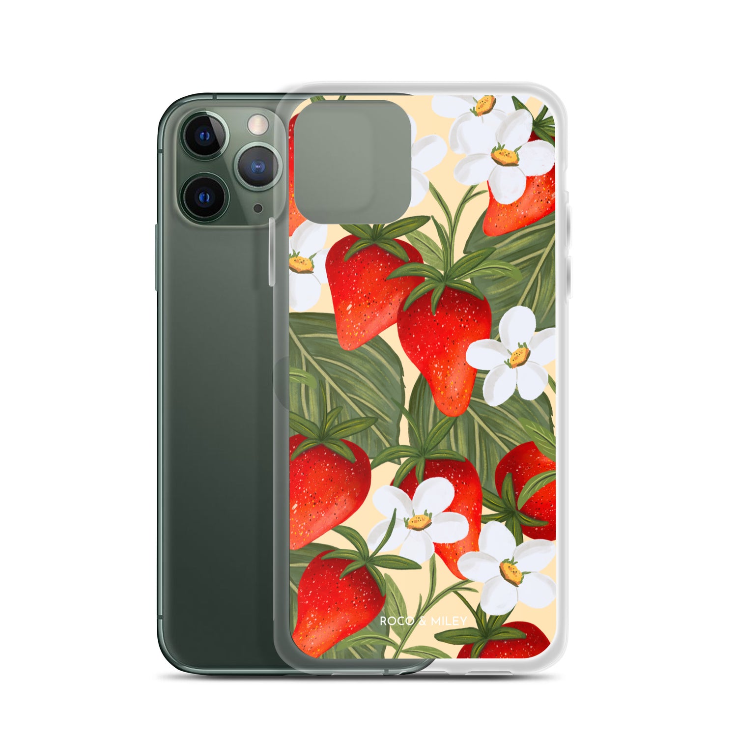 Strawberry Fields - Clear Case for iPhone