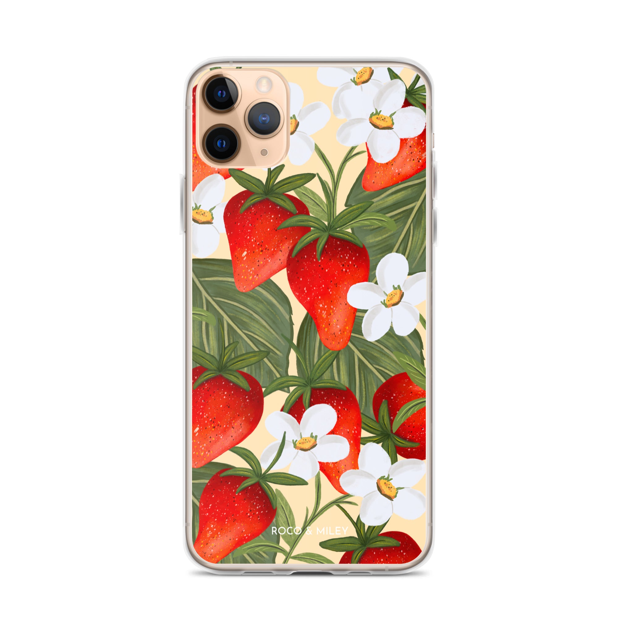 Strawberry Fields - Clear Case for iPhone