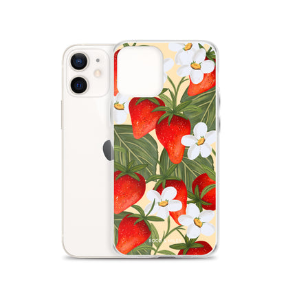 Strawberry Fields - Clear Case for iPhone