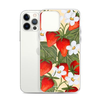 Strawberry Fields - Clear Case for iPhone