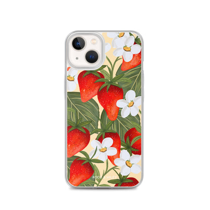 Strawberry Fields - Clear Case for iPhone