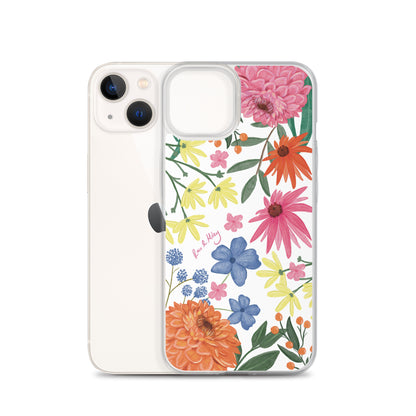 Wildflower - Clear Case for iPhone