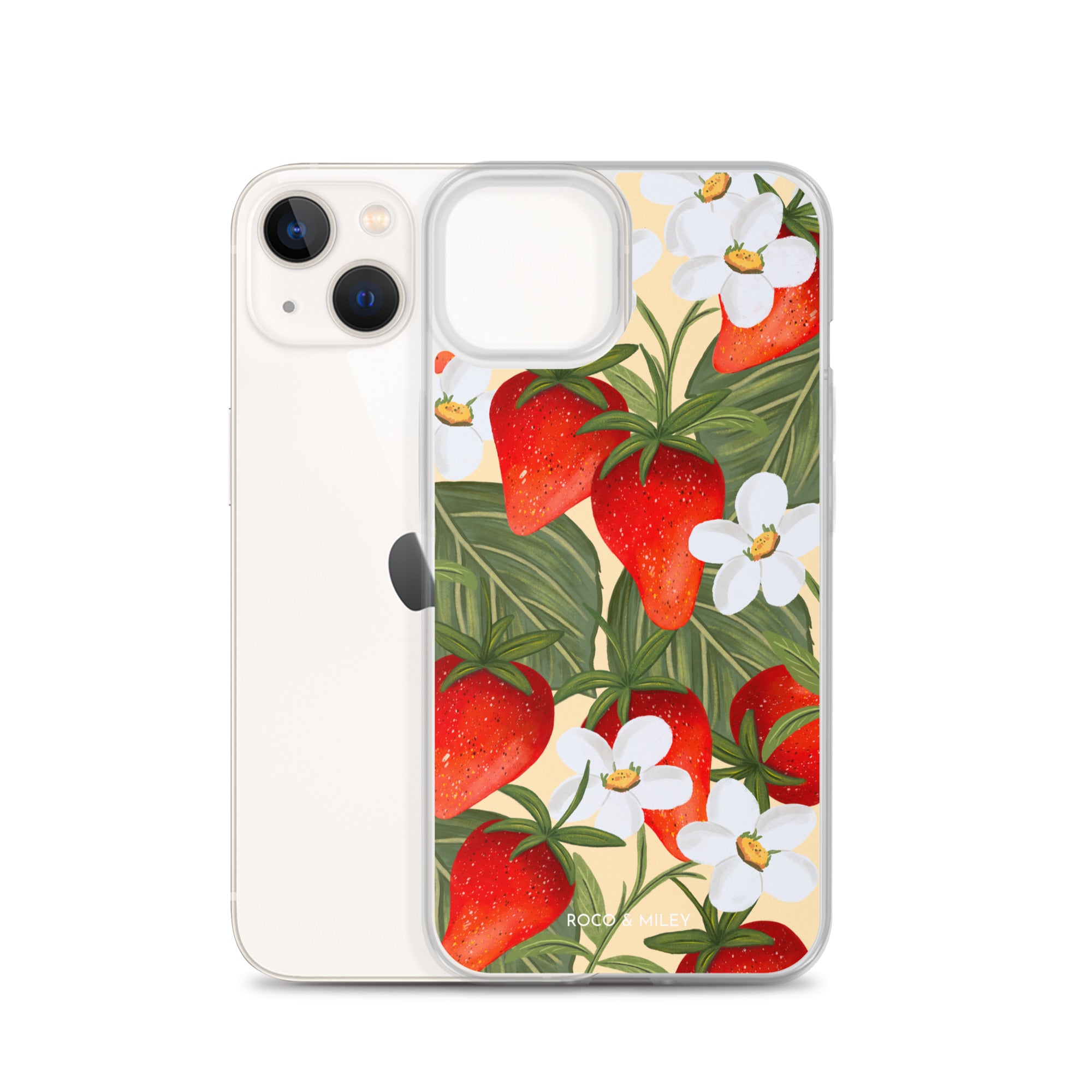 Strawberry Fields - Clear Case for iPhone