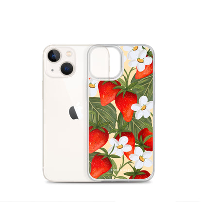 Strawberry Fields - Clear Case for iPhone