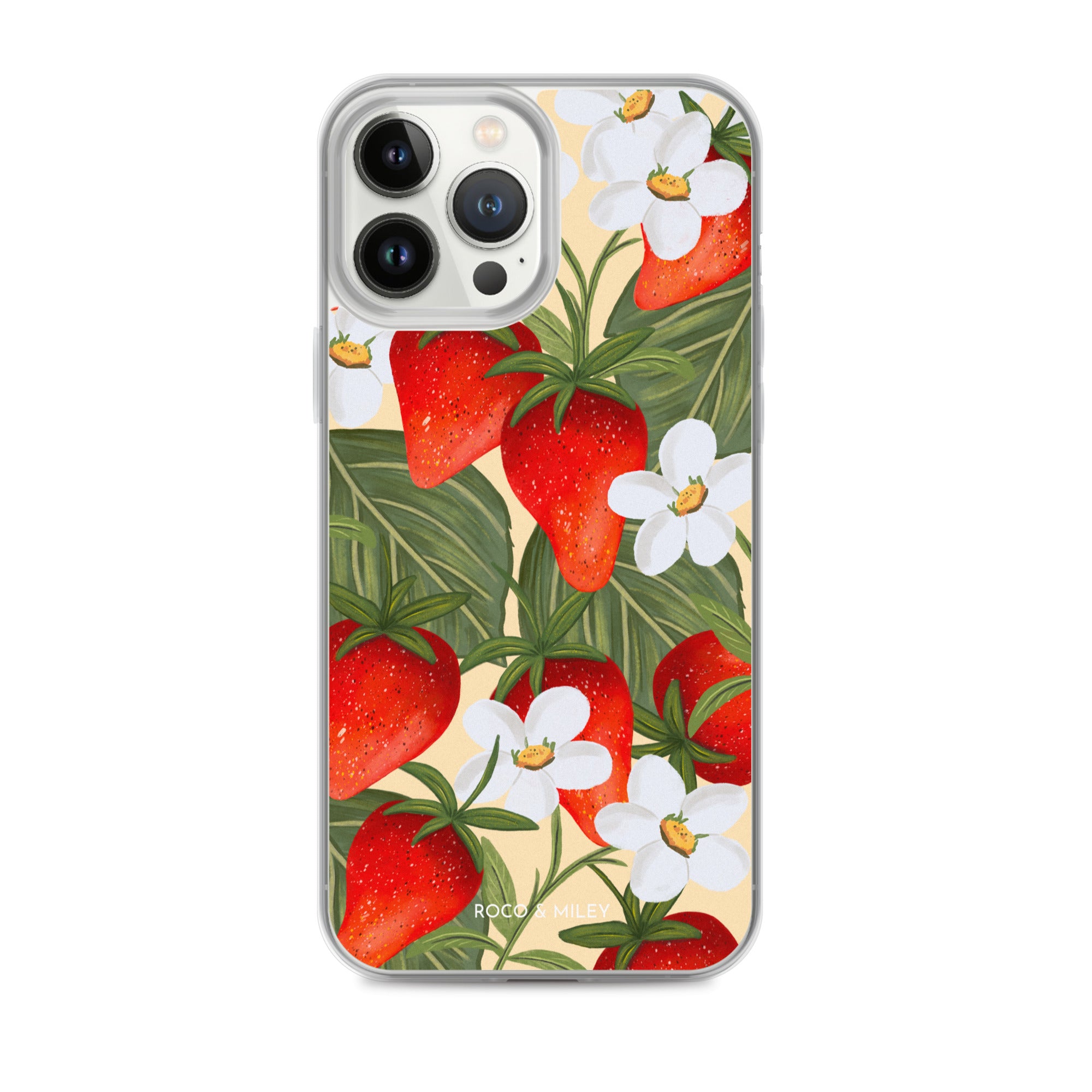 Strawberry Fields - Clear Case for iPhone