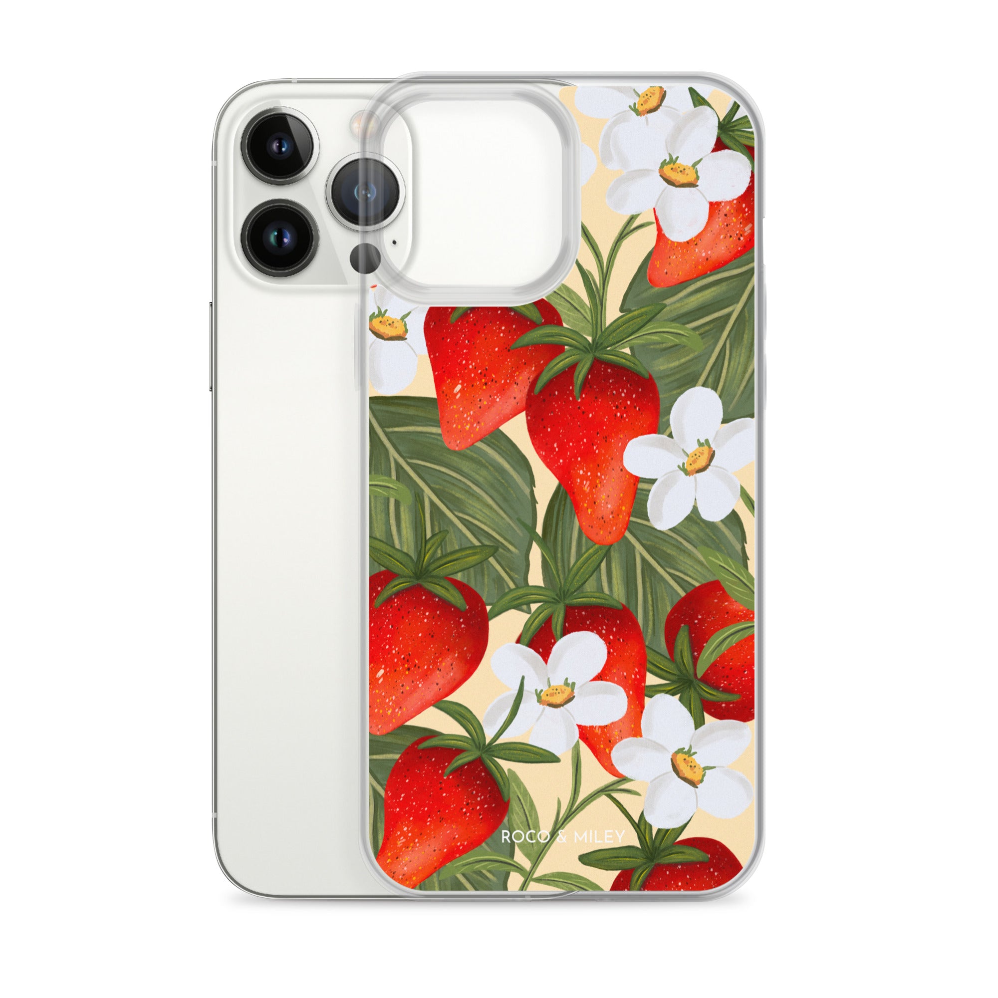 Strawberry Fields - Clear Case for iPhone