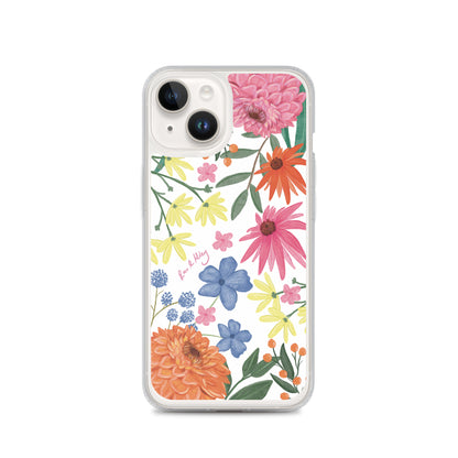 Wildflower - Clear Case for iPhone