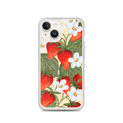 Strawberry Fields - Clear Case for iPhone