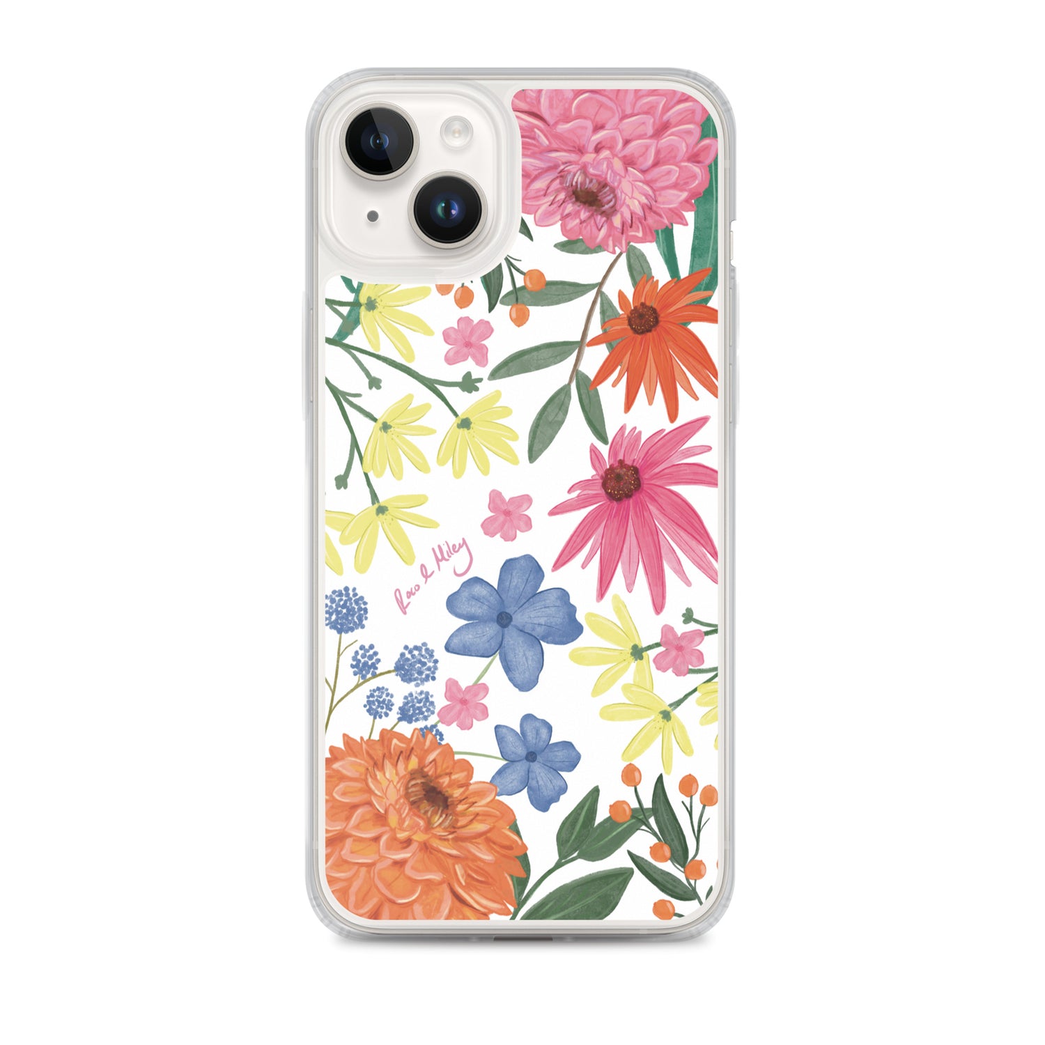 Wildflower - Clear Case for iPhone