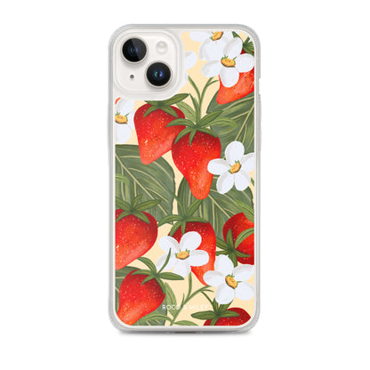 Strawberry Fields - Clear Case for iPhone