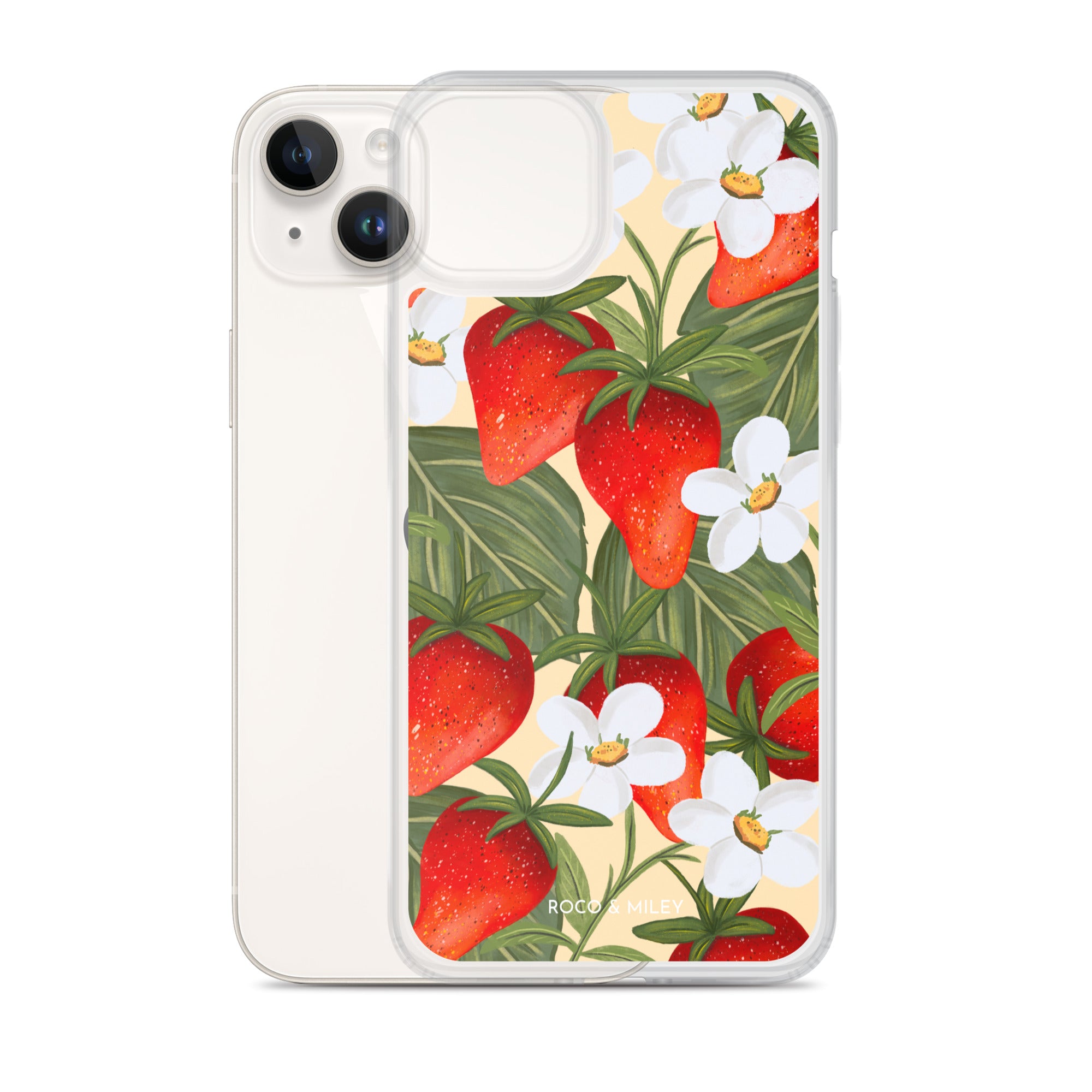 Strawberry Fields - Clear Case for iPhone