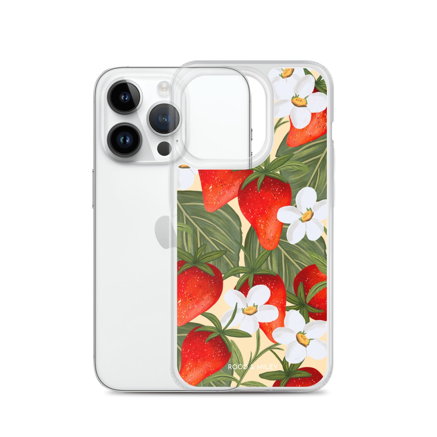 Strawberry Fields - Clear Case for iPhone