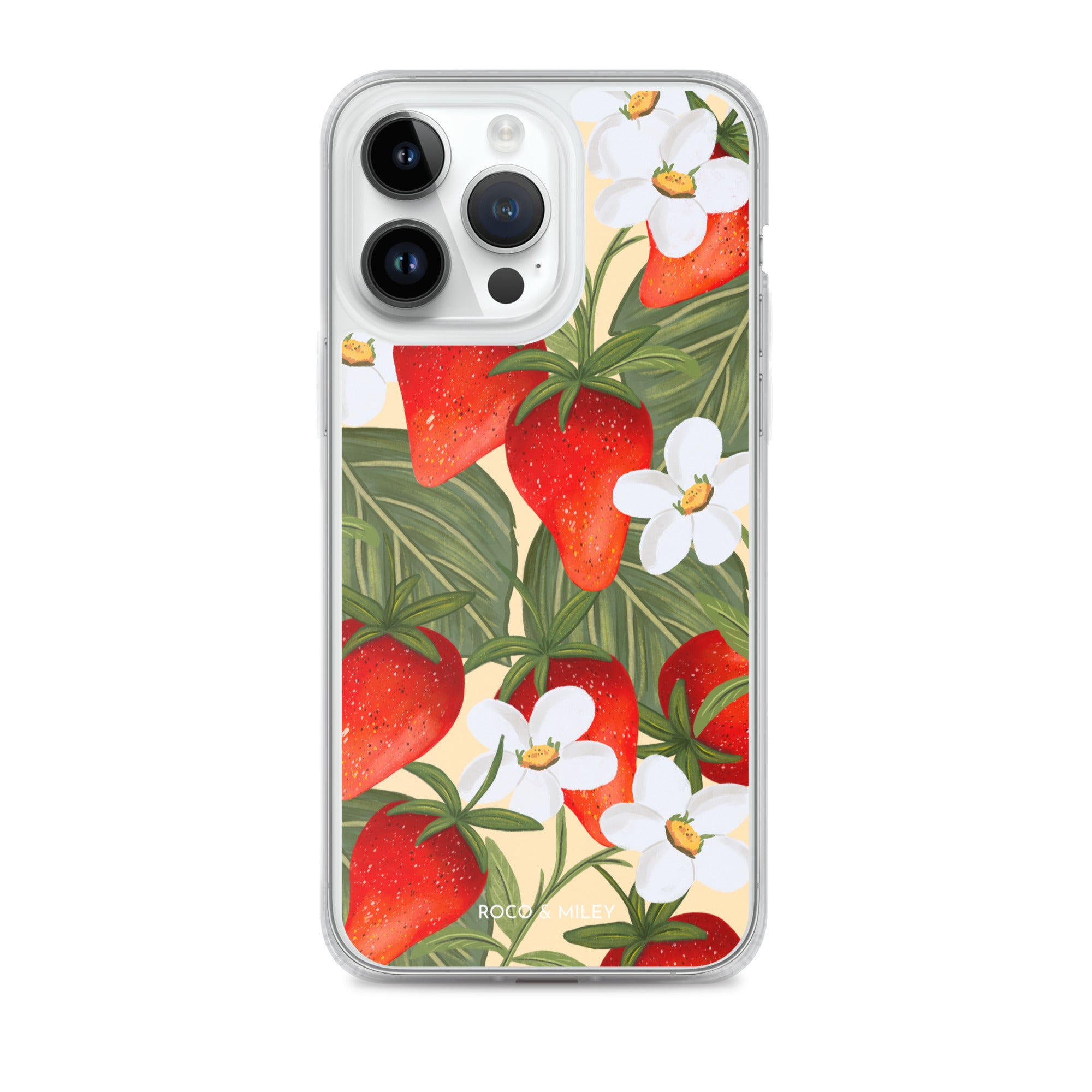 Strawberry Fields - Clear Case for iPhone