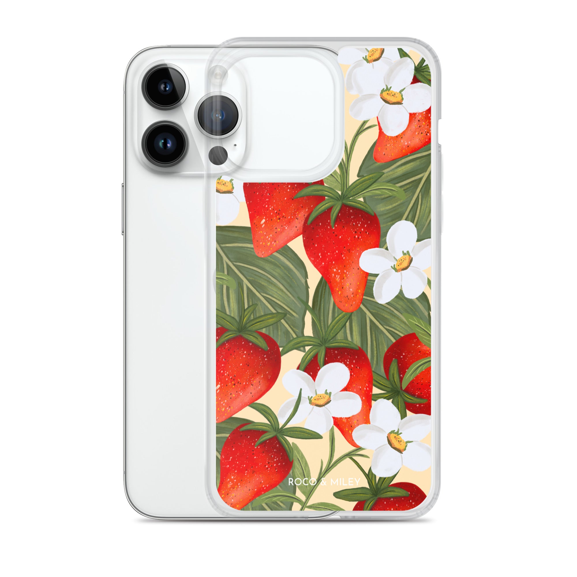 Strawberry Fields - Clear Case for iPhone