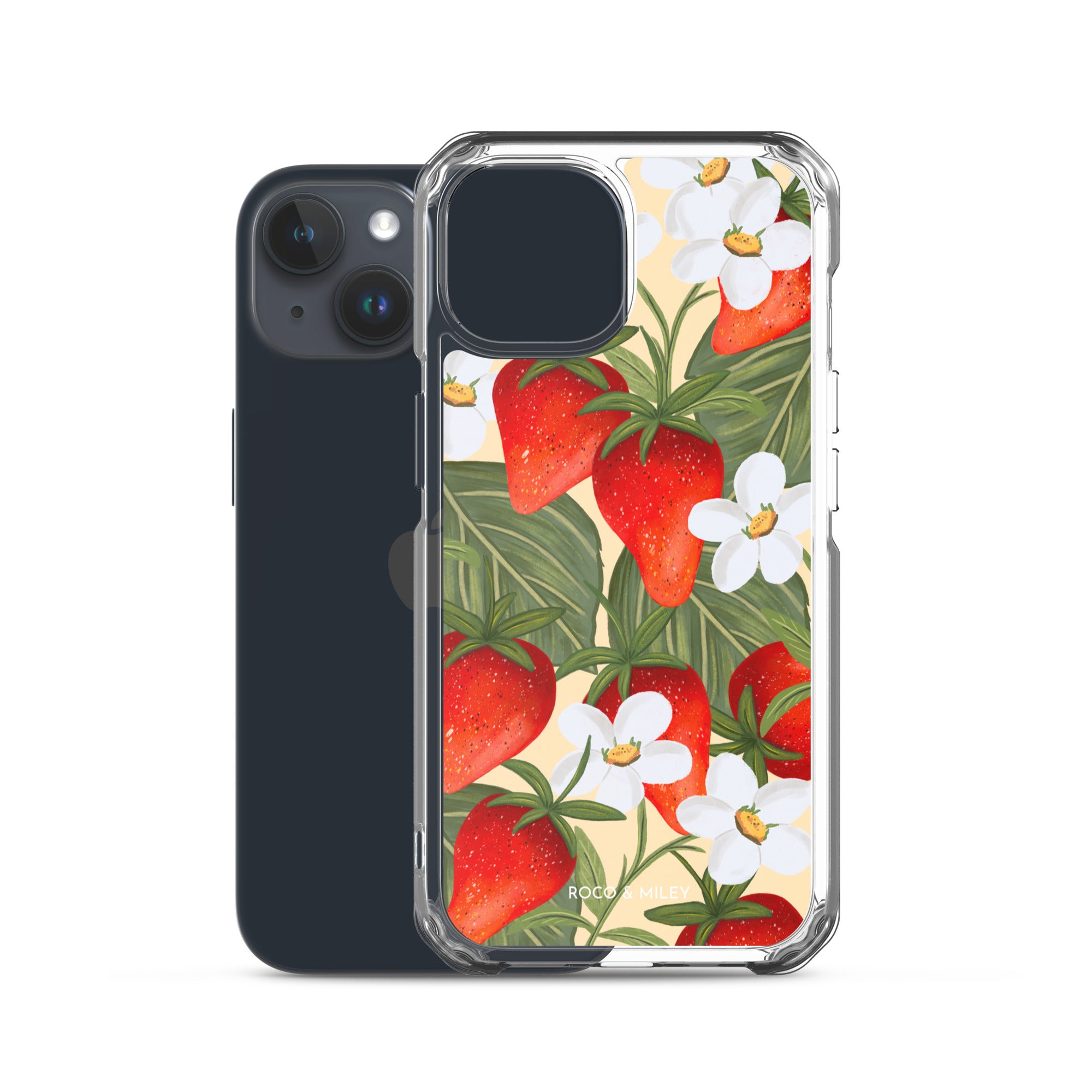 Strawberry Fields - Clear Case for iPhone