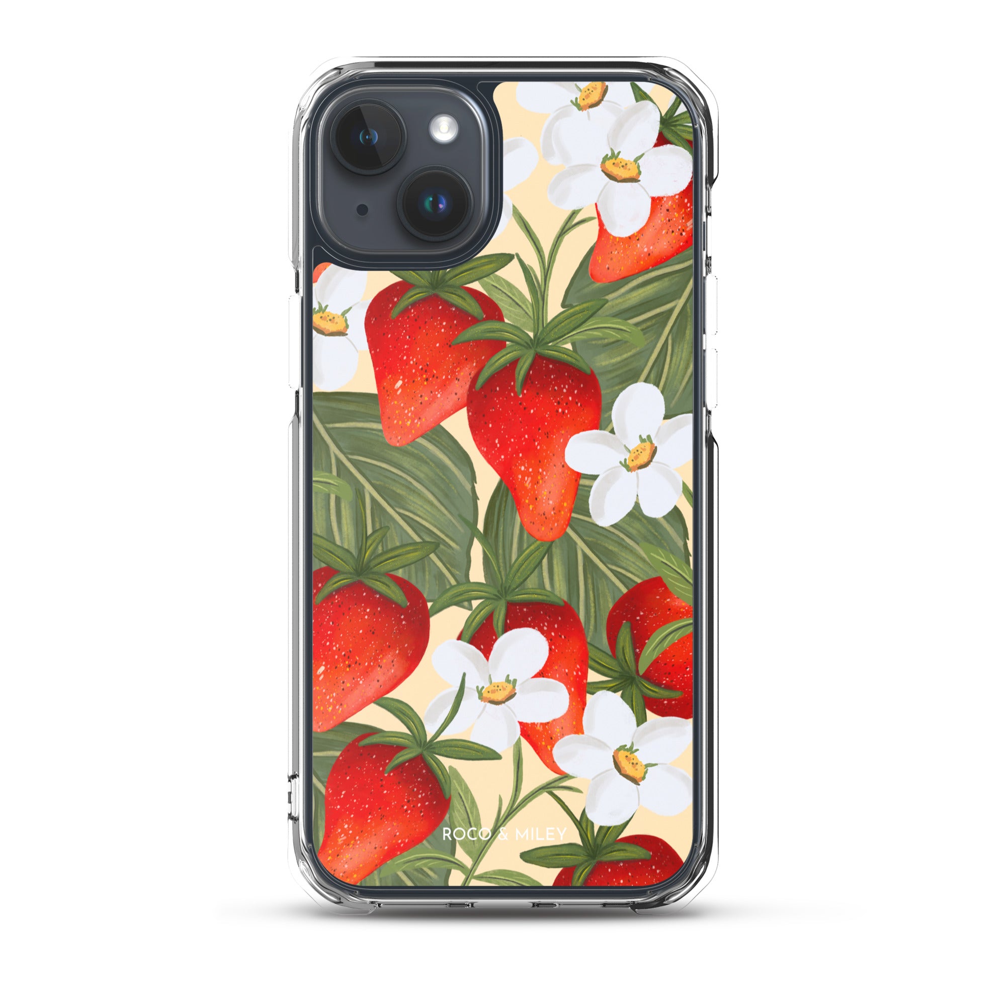 Strawberry Fields - Clear Case for iPhone