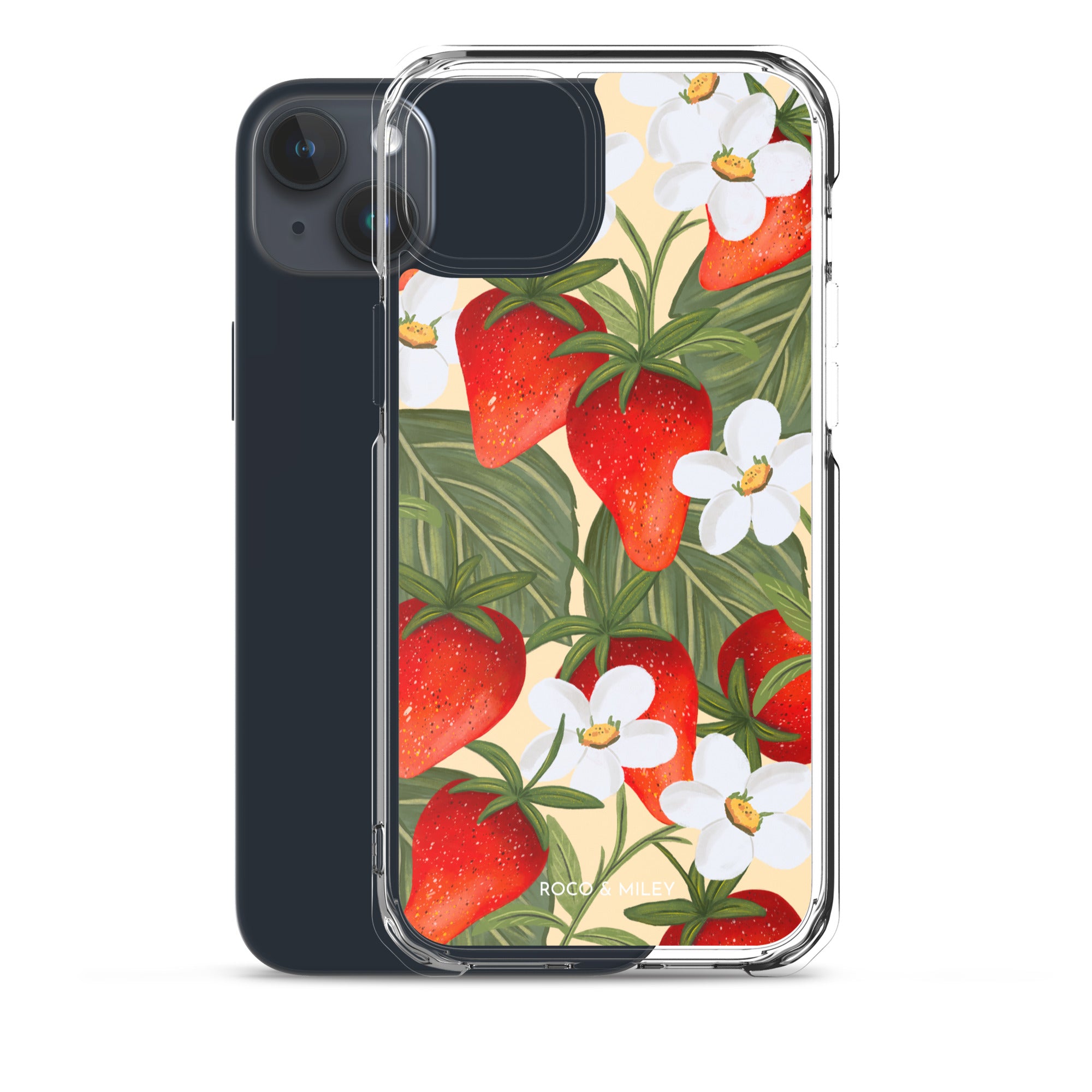 Strawberry Fields - Clear Case for iPhone