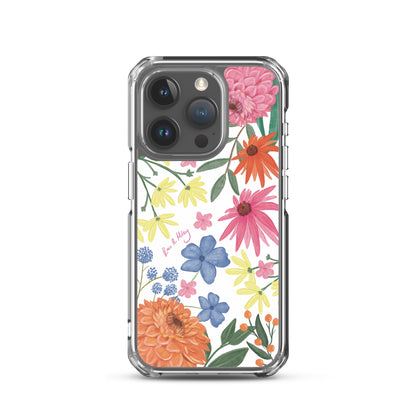 Wildflower - Clear Case for iPhone