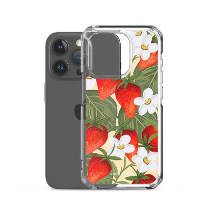 Strawberry Fields - Clear Case for iPhone