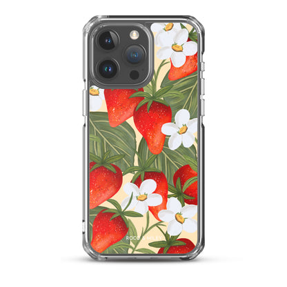 Strawberry Fields - Clear Case for iPhone