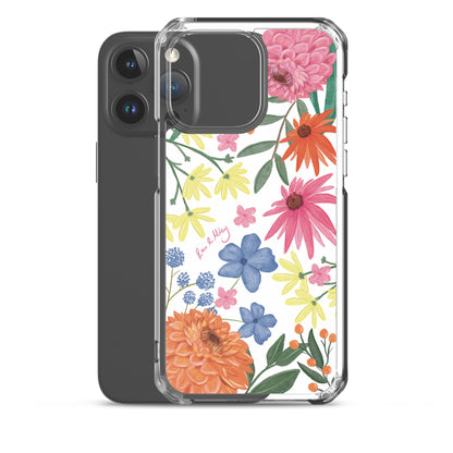 Wildflower - Clear Case for iPhone