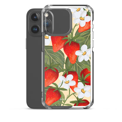 Strawberry Fields - Clear Case for iPhone